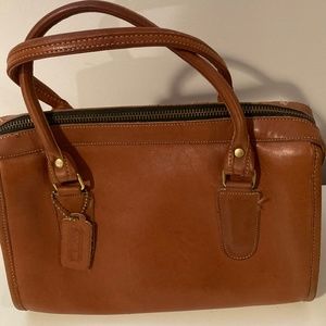 Vintage, all leather Coach satchel